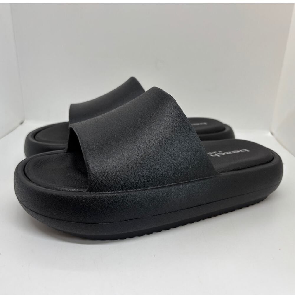 NWB J Slides Beach Slides Black Eva Squish Size US 6 M - Picture 6 of 9